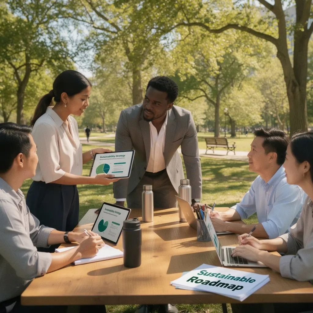 Modern office workspace